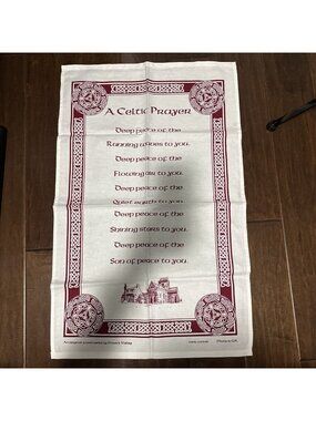 Original Screen Print By Ettrick Valley Celtic Cotton Tea Towel X3